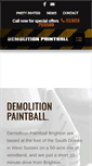 Mobile Screenshot of demolitionpaintball.co.uk